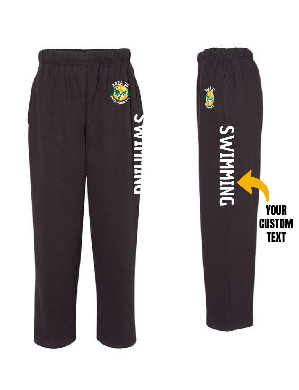 Special Olympics Open-Bottom Sweatpants