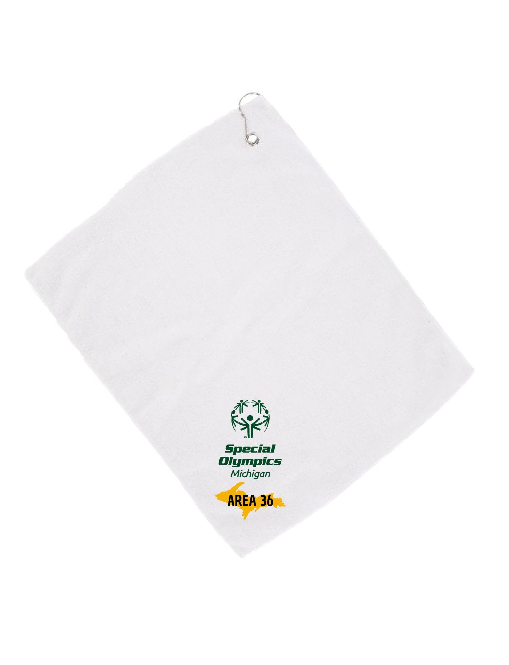 Special Olympics Velour Hemmed Towel with Grommet & Hook