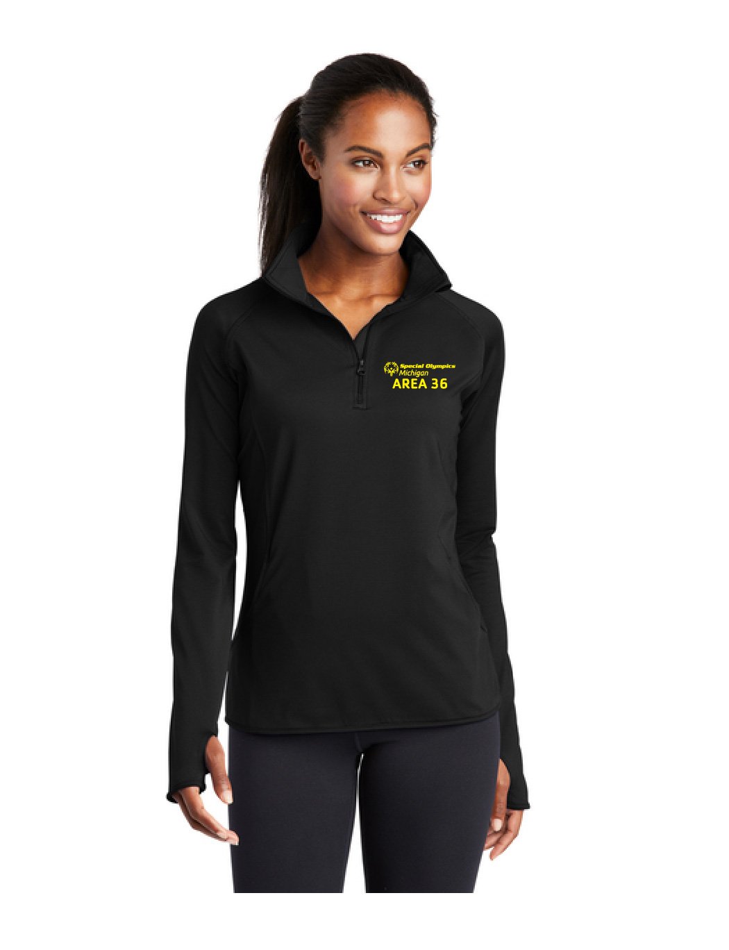 Special Olympics Sport-Tek® Women's Sport-Wick® Stretch Contrast Full-Zip Jacket