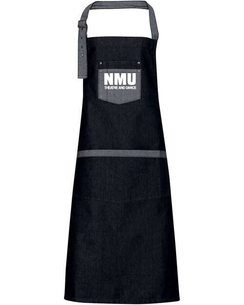 Domain Contrast Denim Bib Apron - RP127