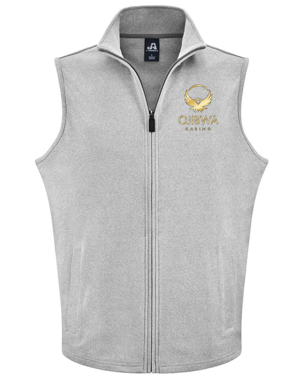 Unisex Fleece Vest - Ojibwa Logo