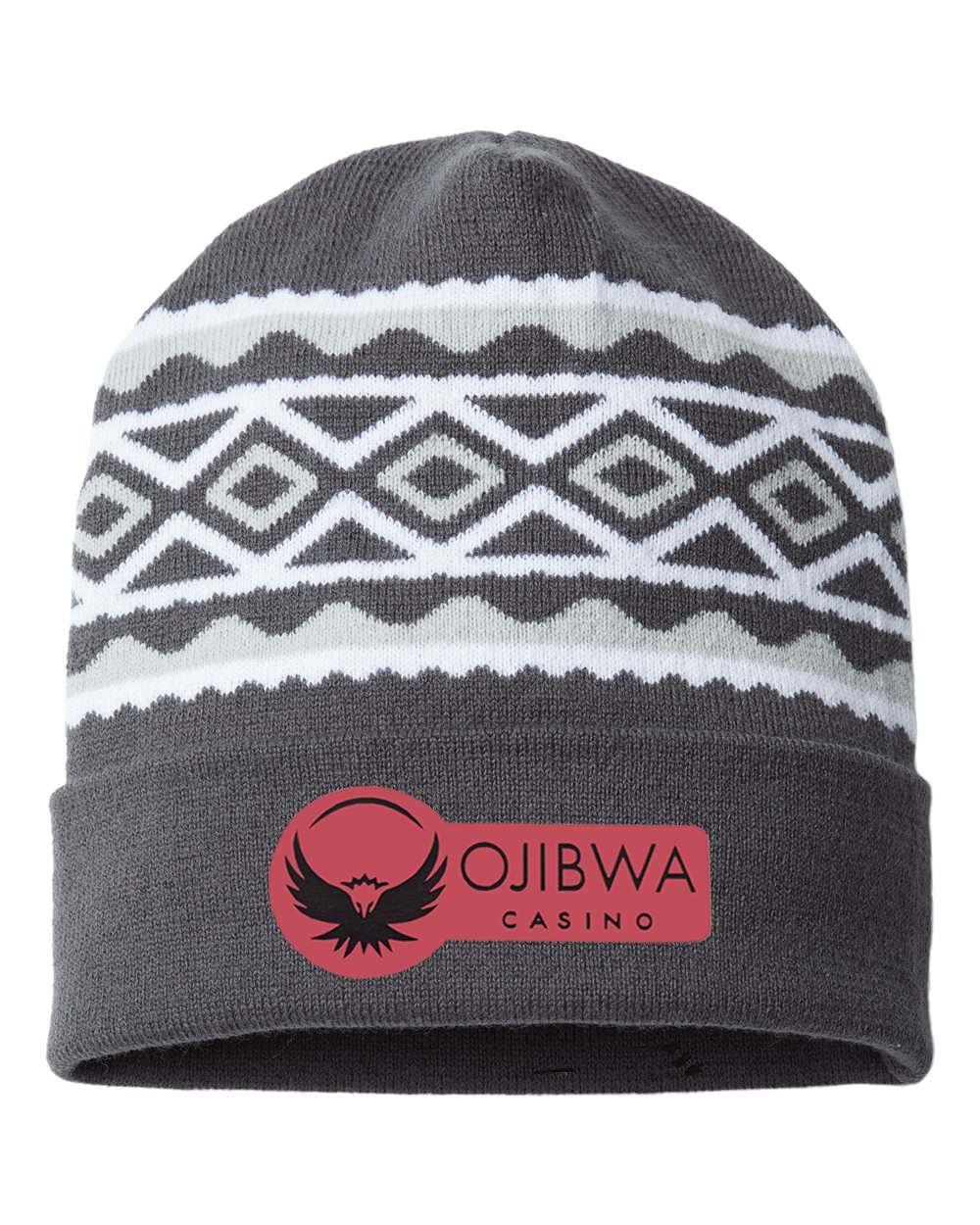 Diamond Cuffed Beanie - Ojibwa Casino